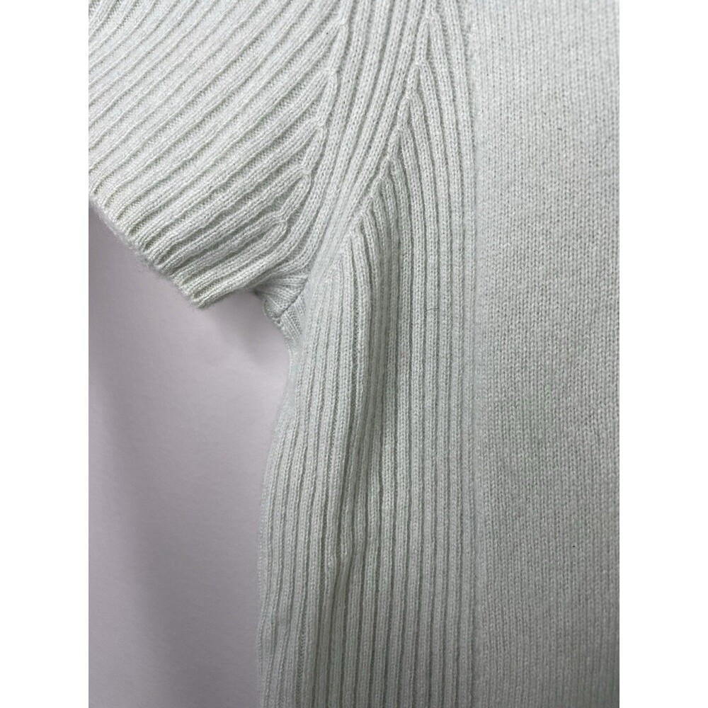 AMOUR VERT Cashmere Sweater Women's XL Sea Green Short Sleeve Quiet Luxury NWOT - Picture 6 of 8